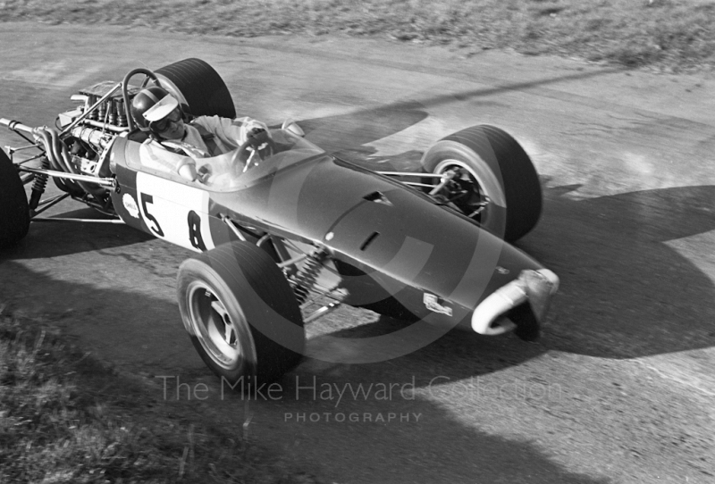 Michael McDowell, Brabham BT30X Climax, 39th National Open meeting, Prescott Hill Climb, 1970. 