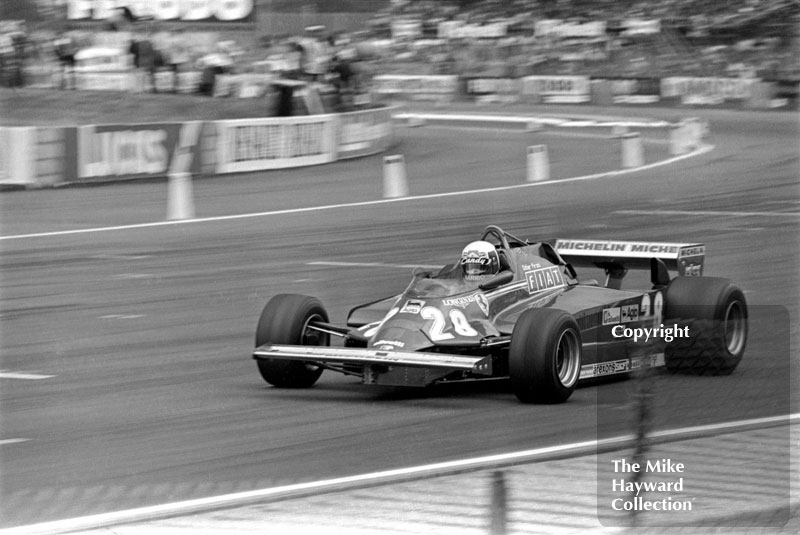 Didier Pironi, Ferrari 126CK, Silverstone, 1981 British Grand Prix.
