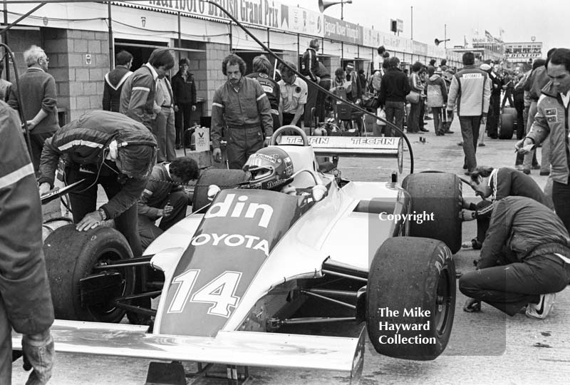Eliseo Salazar, Ensign N180B, Silverstone, British Grand Prix 1981.
