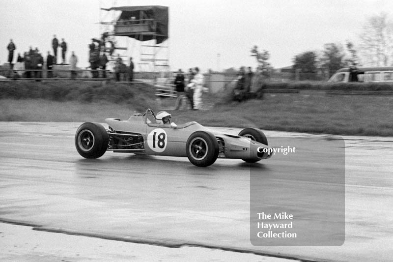 Tetsu Ikuzawa, Michael Spence LtdÂ Lotus 59, on his way to second place, Martini International Trophy, Silverstone, 1969.