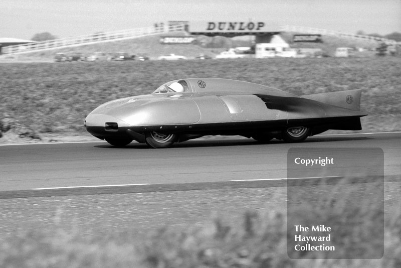 Stirling Moss demonstrating the MG EX 181 at Snetterton, 24 March 1967. In 1957, at the Bonneville Salt Flats in Utah, Moss took a&nbsp;land-speed record by reaching 245.64mph
