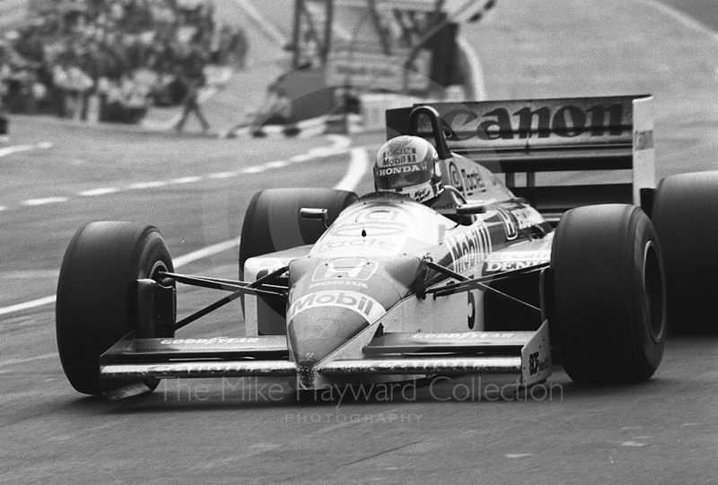 Nigel Mansell, Williams Honda FW11, Brands Hatch, British Grand Prix 1986.
