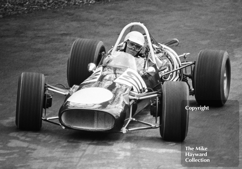 Clive Oakley, Cooper Daimler T78, 37th National Open meeting, Prescott Hill Climb, 1969.
