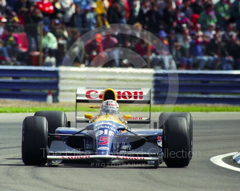 Nigel Mansell, Williams FW14B, 1992 British Grand prix, Silverstone
