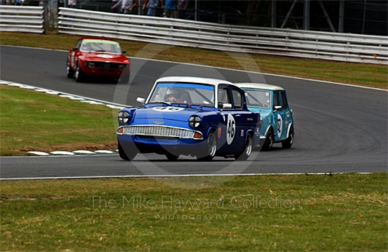 Dan Cox, Ford Anglia, HSCC Historic racing Saloons, Oulton Park Gold Cup, 2003