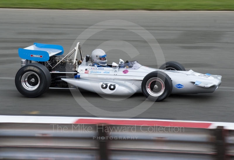 Gunther Alth, 1970 Formula One March 701, at Woodcote Corner, F1 Grand Prix Masters, Silverstone Classic, 2010