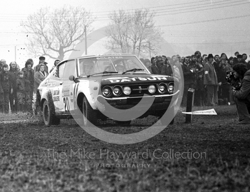 Chris Sclater/Martin Holmes, Datsun Violet, 1974 RAC Rally
