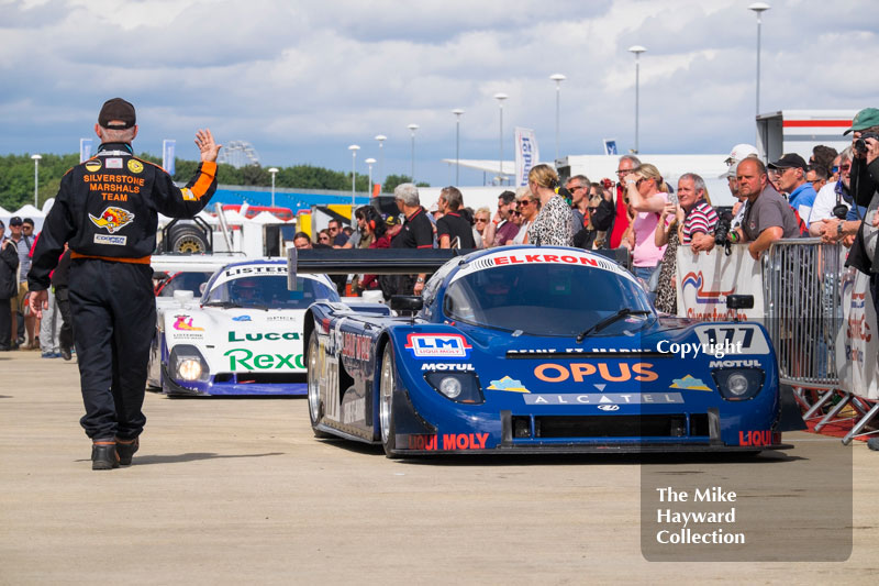 Frank Lyons, Ald C289, in the paddock at the 2016 Silverstone Classic.
