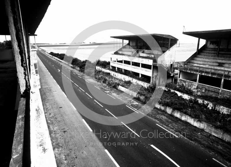 The start and finish straight at the old grand prix circuit of Reims (Rheims) in France.