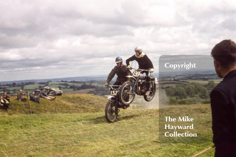 Motorcycle scramble at Spout Farm, Malinslee, Telford, Shropshire between 1962-1965.