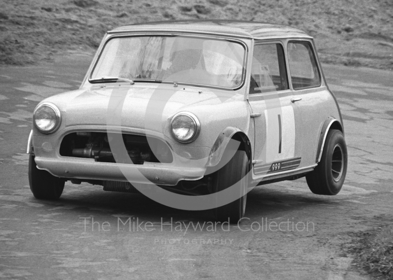 A Hutcheon, Morris Cooper S, 999, 37th National Open meeting,  Prescott Hill Climb, 1969.