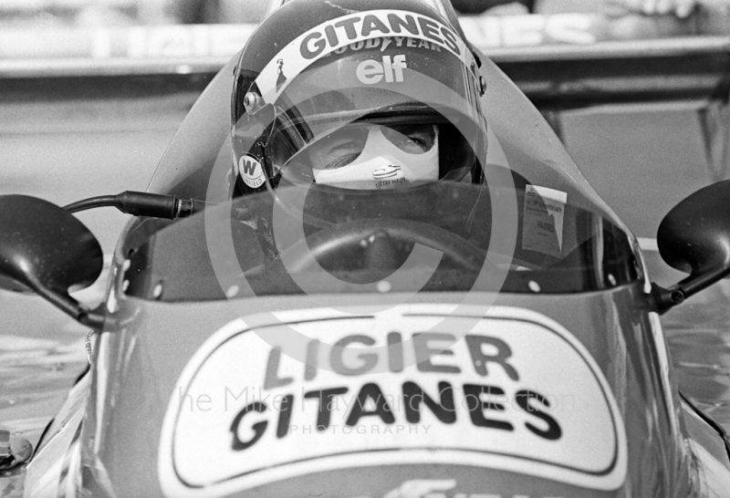 Jacques Laffite, Ligier JS11, Silverstone, British Grand Prix 1979.
