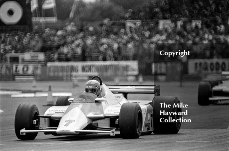 John Watson, McLaren MP4, Silverstone, 1981 British Grand Prix.
