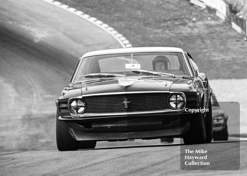 Frank Gardner, Motor Racing Research Ford Mustang 302, Guards Trophy Touring Car Race, Race of Champions meeting, Brands Hatch, 1970.
