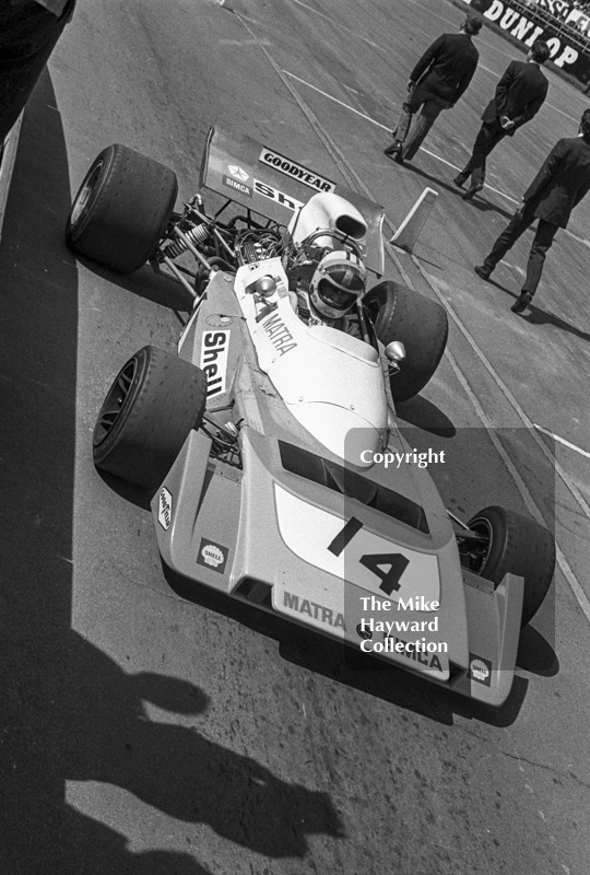 Chris Amon, Matra Simca MS120B, Silverstone International Trophy 1971.
