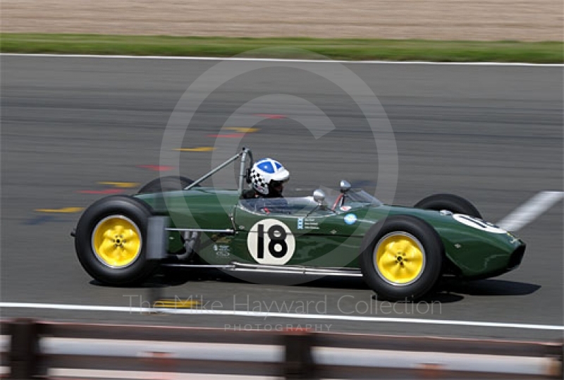 John Chisholm, 1960 Lotus 18, HGPCA pre-1966 Grand Prix Cars Race, Silverstone Classic 2009.
