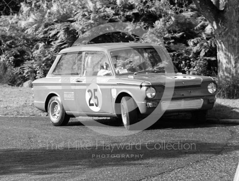 J Stoneman, Hillman Imp, Loton Park Hill Climb, September 1968.