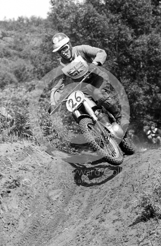 Arthur Lampkin, BSA, 1965 Motocross Grand Prix, Hawkstone.