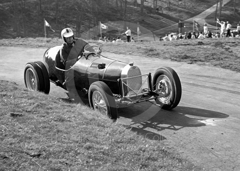 Jack Perkins, Bugatti T35B, Prescott Hill Climb May 1970.