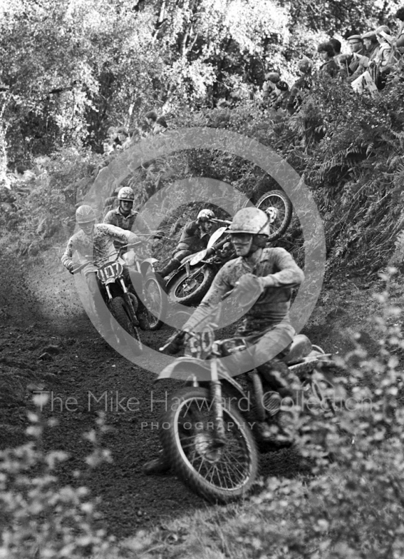 Motocross event at Hawkstone Park, August 1968.