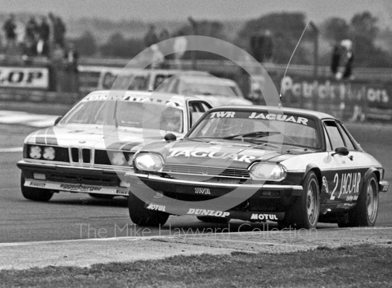Enzo Calderari/David Sears, Jaguar XJS HE, at Copse Corner, Istel Tourist Trophy, European Touring Car Championship, Silverstone, 1984

