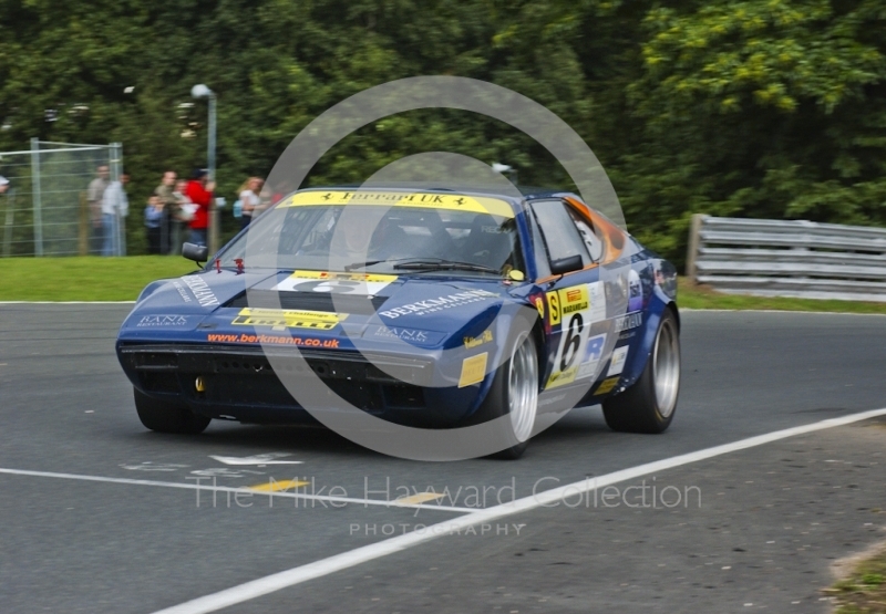 Peter Lowe driving a Ferrari F308 GT4, Oulton Park, during the Pirelli Ferrari Maranello Challenge, August 2001.
