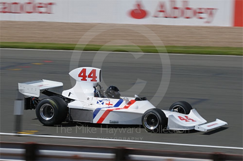 Frank Sytner, 1974 Hesketh 308B, Grand Prix Masters race, Silverstone Cassic 2009.