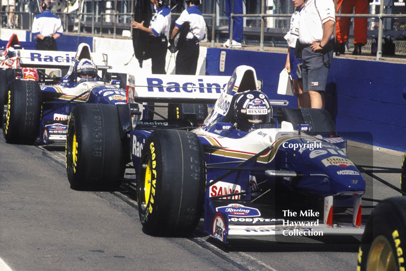 Damon Hill and David Coulthard, Williams FW17, Silverstone, British Grand Prix 1995.
