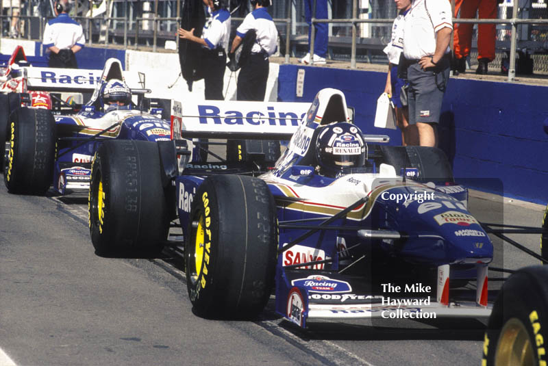 Damon Hill and David Coulthard, Williams FW17, Silverstone, British Grand Prix 1995.
