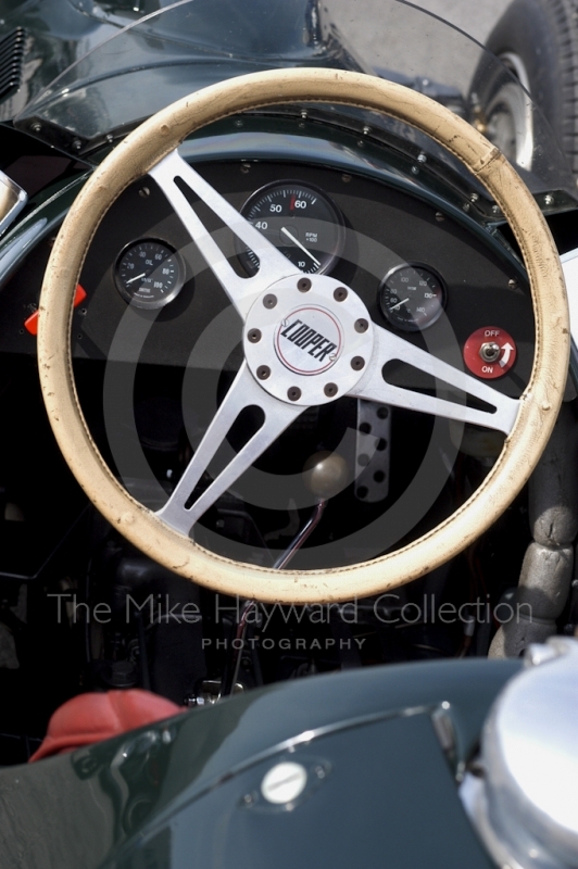 Cooper cockpit, Oulton Park Gold Cup meeting, 2002.