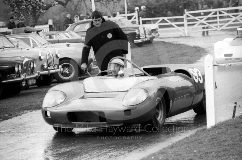 John McCartney, Felday BRM 4WD, Newton Oil Trophy Meeting, Prescott Hill Climb, September 1967. 