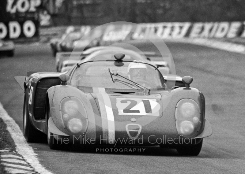 Teddy Pilette/Rob Slotemaker, VDS Alfa Romeo 33, Brands Hatch, BOAC 500 1969.
