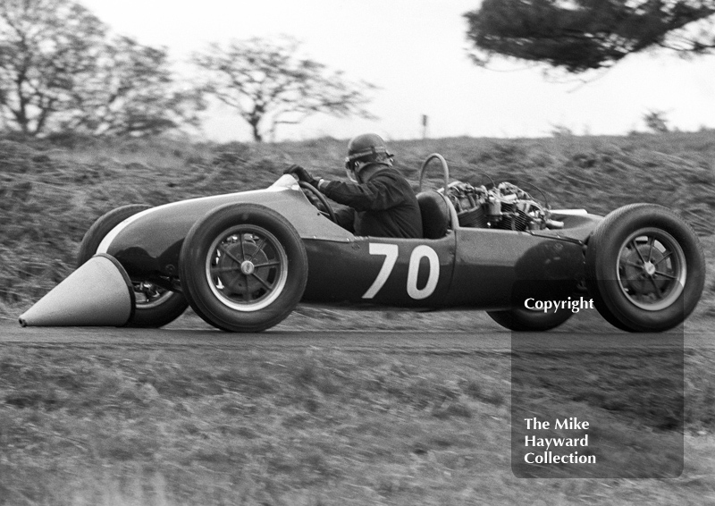 Tom Elton, Cooper Jap Mk 10, sixth National Loton Park Speed Hill Climb, April 1965.