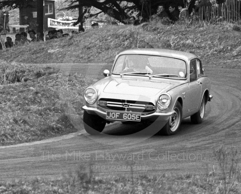 Frank Wall, Honda S800 reg no JOF 605E, Loton Park Hill Climb, 1967. 