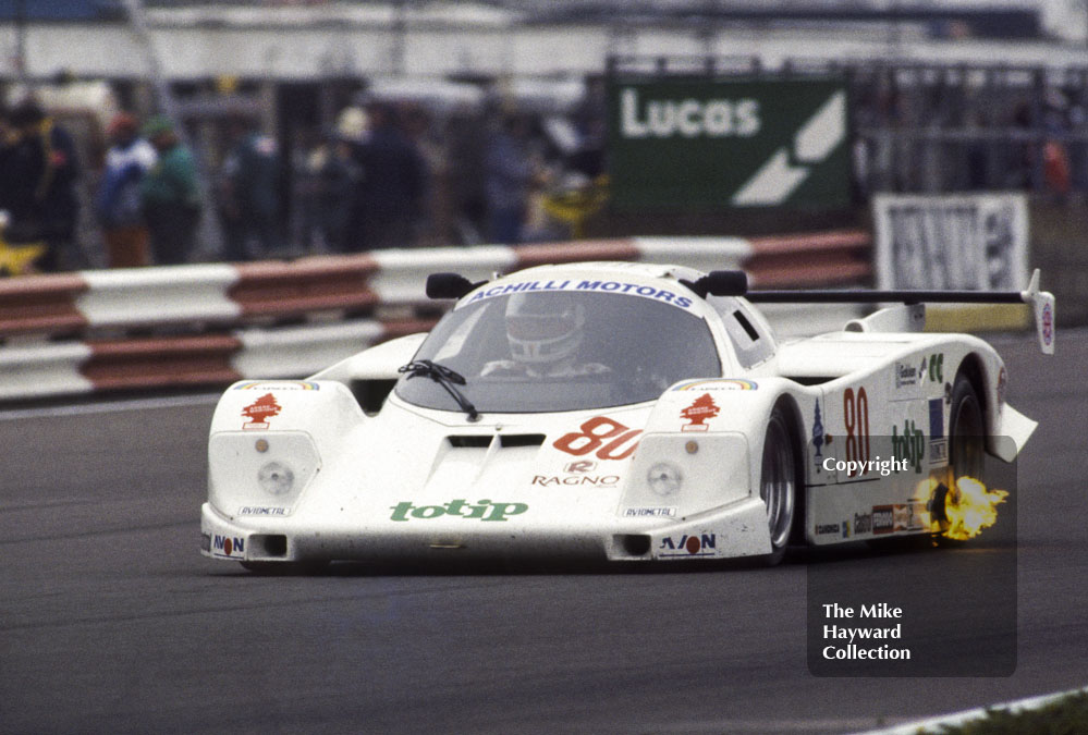 Carlo Facetti/Martino Finotto, Jolly Club Alba AR2, World Endurance Championship, 1985&nbsp;Grand Prix International 1000km meeting, Silverstone.
