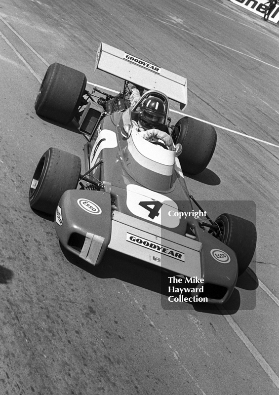 Graham Hill, Brabham BT34 DFV, Silverstone International Trophy 1971.
