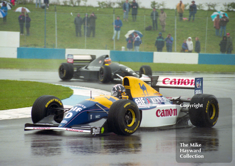 Damon Hill, Williams FW15C, Donington Park, European Grand Prix 1993.