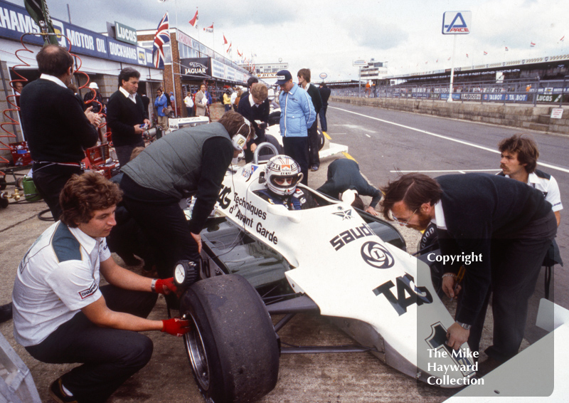 Alan Jones, Williams FW07C, Silverstone, 1981 British Grand Prix.