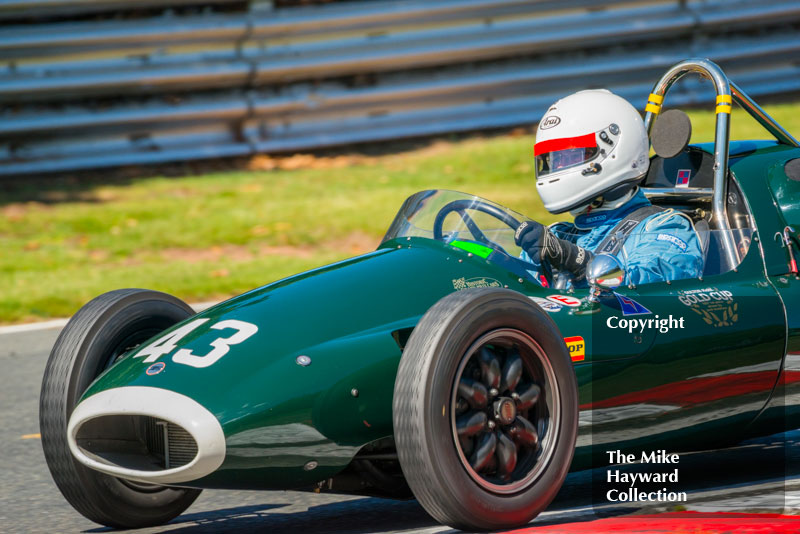 Clive Wilson, Cooper T43, HGPCA Race For Pre 1966 Grand Prix Cars, 2016 Gold Cup, Oulton Park.
