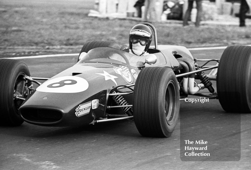 Jochen Rindt, Brabham BT23C, Thruxton, Easter Monday 1968.
