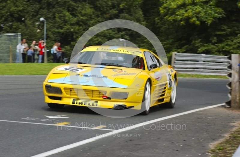 Stephen Rogers driving a Ferrari F355, Oulton Park, during the Pirelli Ferrari Maranello Challenge, August 2001.
