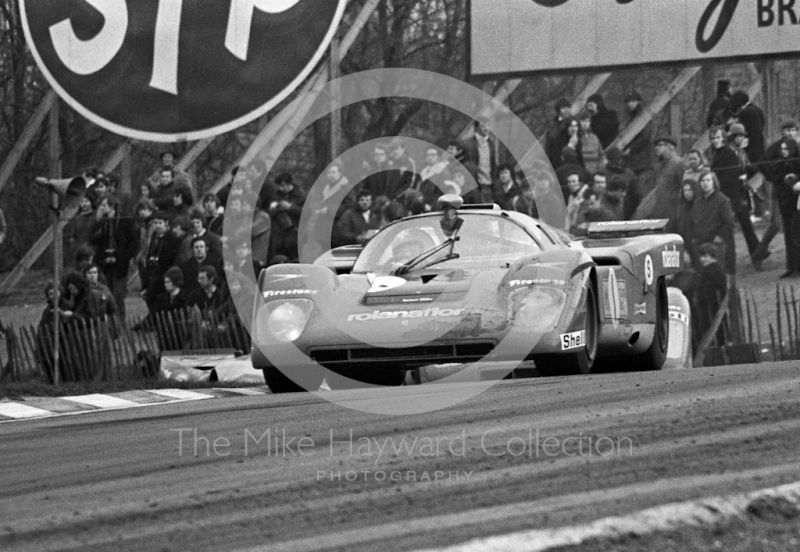 Herbert Muller/Rene Herzog, Ferrari 512M, BOAC 1000 kms, Brands Hatch, 1971.
