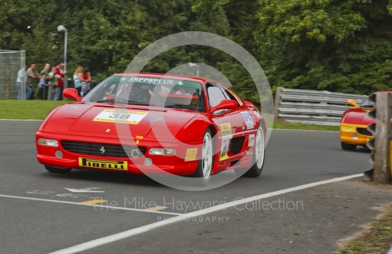 Ted Reddick in a Ferrari F355 at Oulton Park during the Pirelli Ferrari Maranello Challenge, August 2001.
