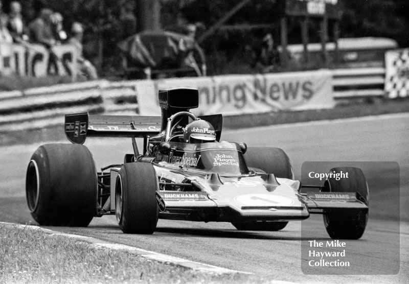 Ronnie Peterson, JPS Lotus 72, Brands Hatch, British Grand Prix 1974.
