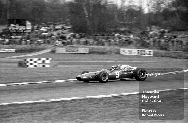 Jacky Ickx, Ferrari 312, 1968 Race of Champions, Brands Hatch.<br />
<br />
<em>Picture by Richard Rhodes</em>
