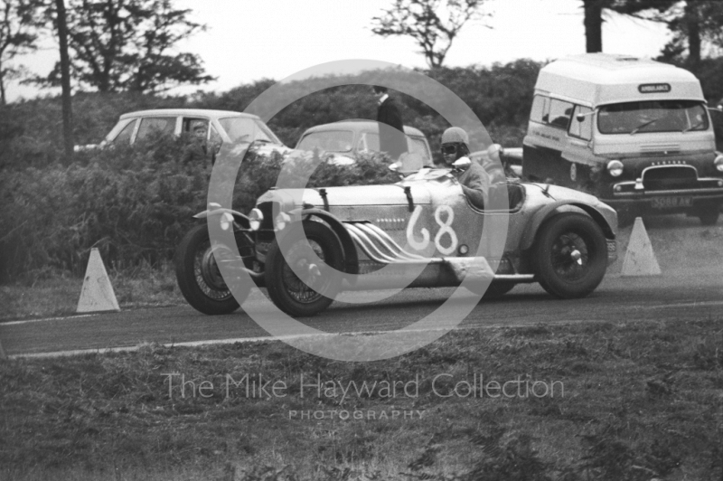 T Burke, Frazer Nash, Loton Park hill climb, 1964.