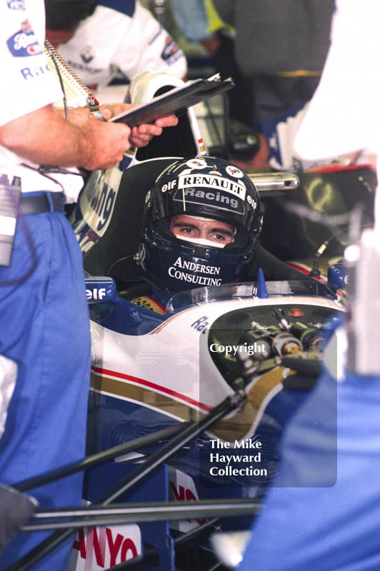 Damon Hill, Williams FW17, Silverstone, British Grand Prix 1995.
