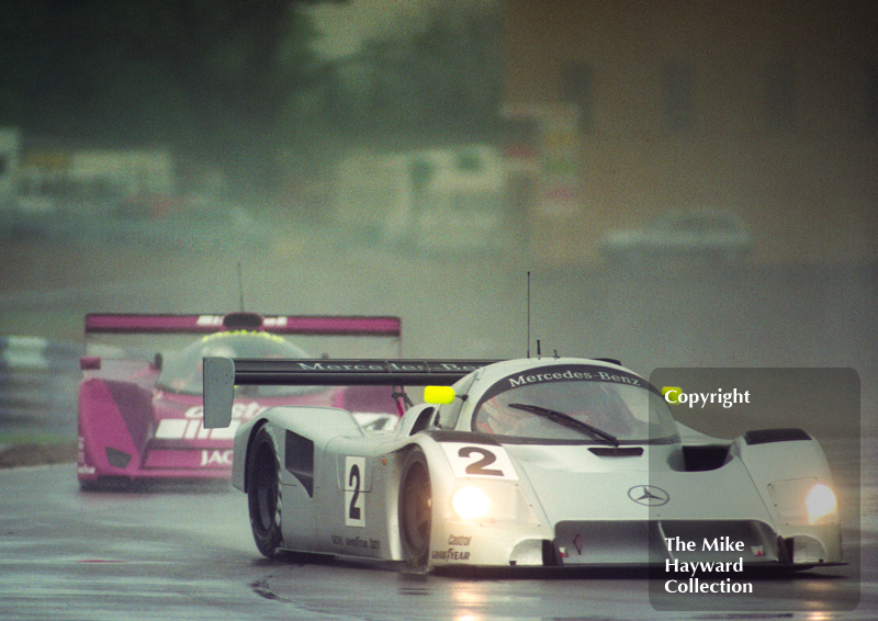 Karl Wendlinger/Michael Schumacher, Mercedes C11, Castrol BRDC Empire Trophy, World Sports Car Championship, Silverstone, 1991.