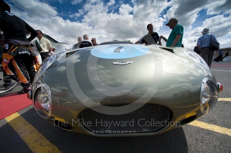 Aston Martin DP214 of Wolgang Friedrichs/ David Clark before the Masters 'Gentleman Drivers' race, Silverstone Classic 2010