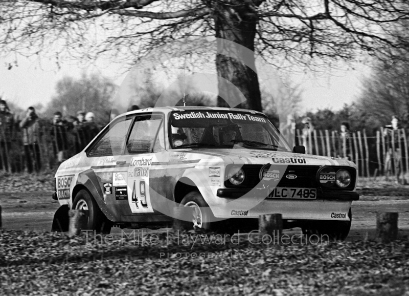 Stig Andervang/Stuart Derry (WLC 748S), Ford Escort RS1800, 1983 Lombard RAC Rally, Sutton Park
